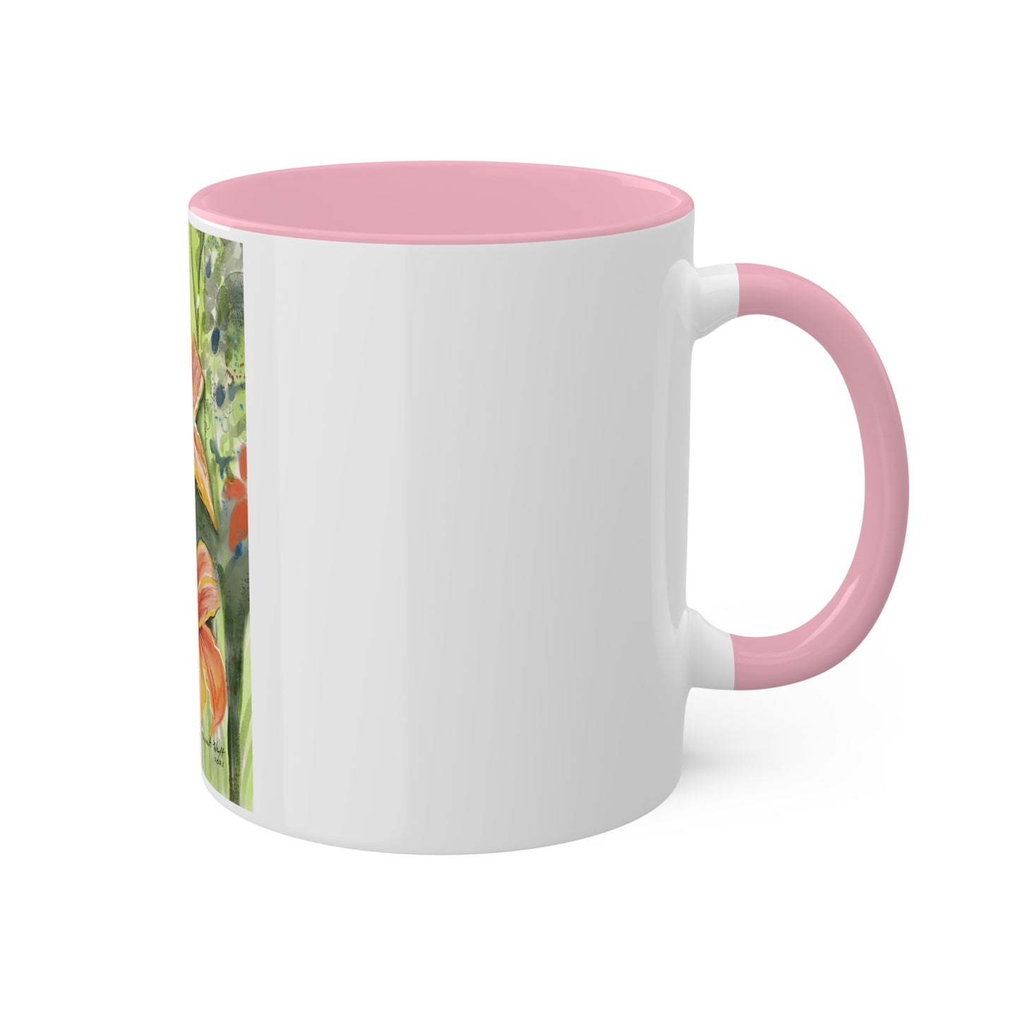 Orange Wild flowers Mugs, 11oz