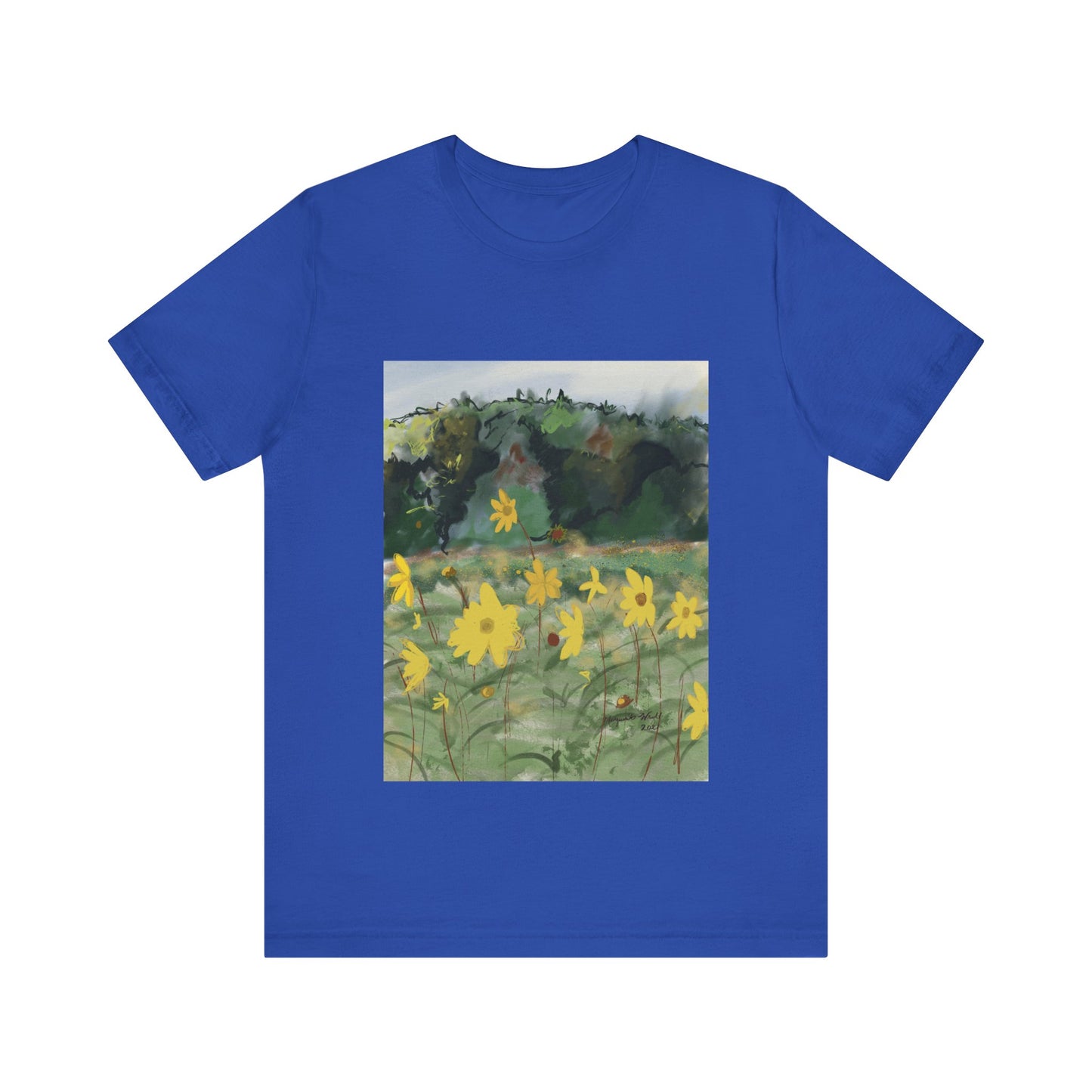 Yellow Flowers Tee Unisex Jersey Short Sleeve Tee