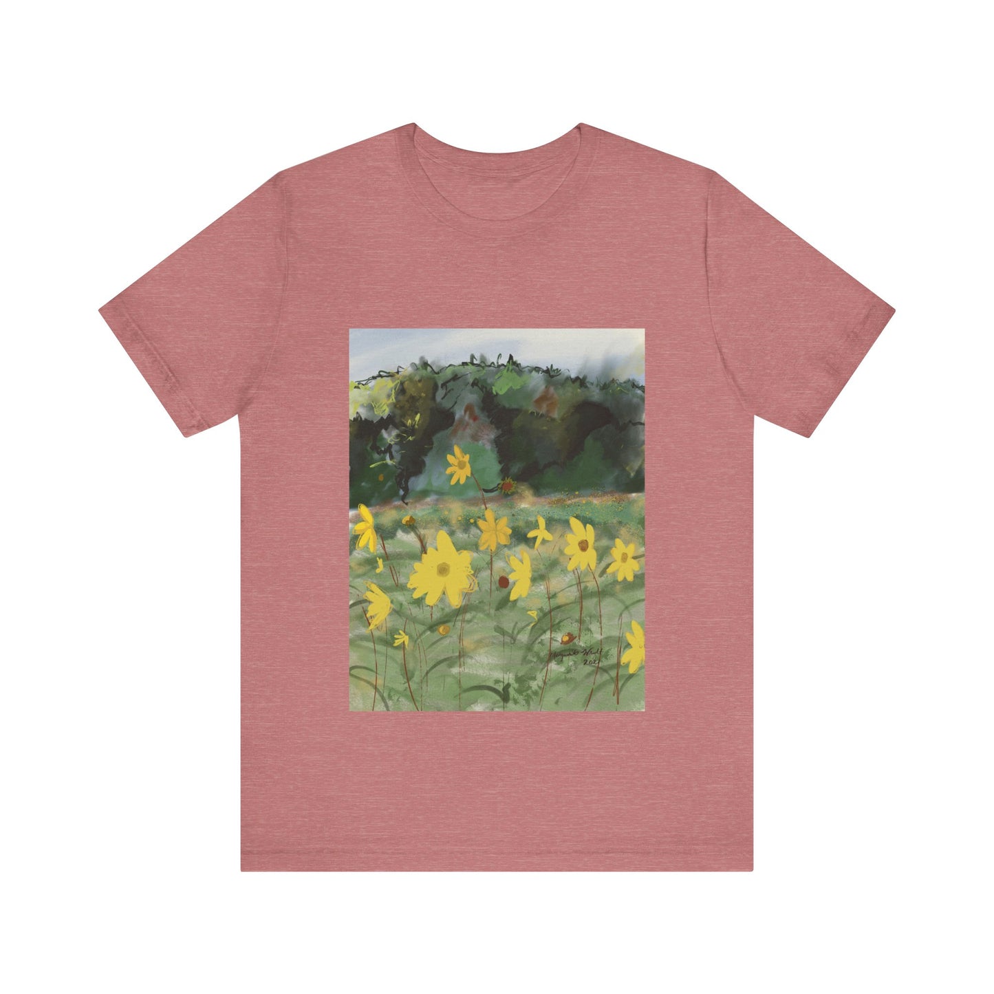 Yellow Flowers Tee Unisex Jersey Short Sleeve Tee