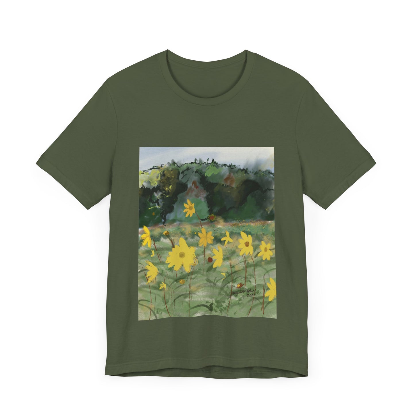 Yellow Flowers Tee Unisex Jersey Short Sleeve Tee