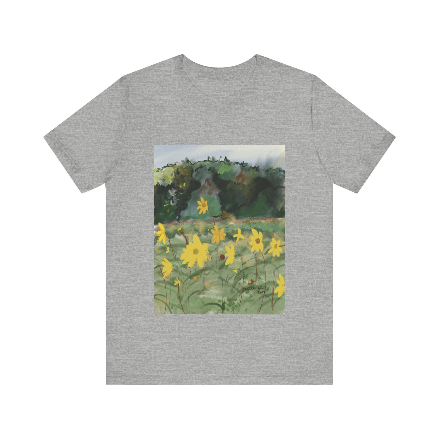 Yellow Flowers Tee Unisex Jersey Short Sleeve Tee