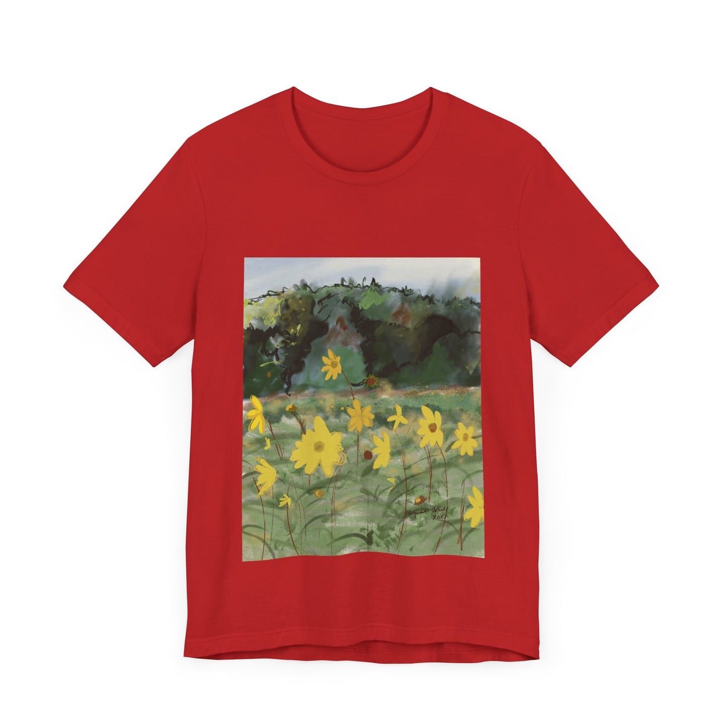 Yellow Flowers Tee Unisex Jersey Short Sleeve Tee