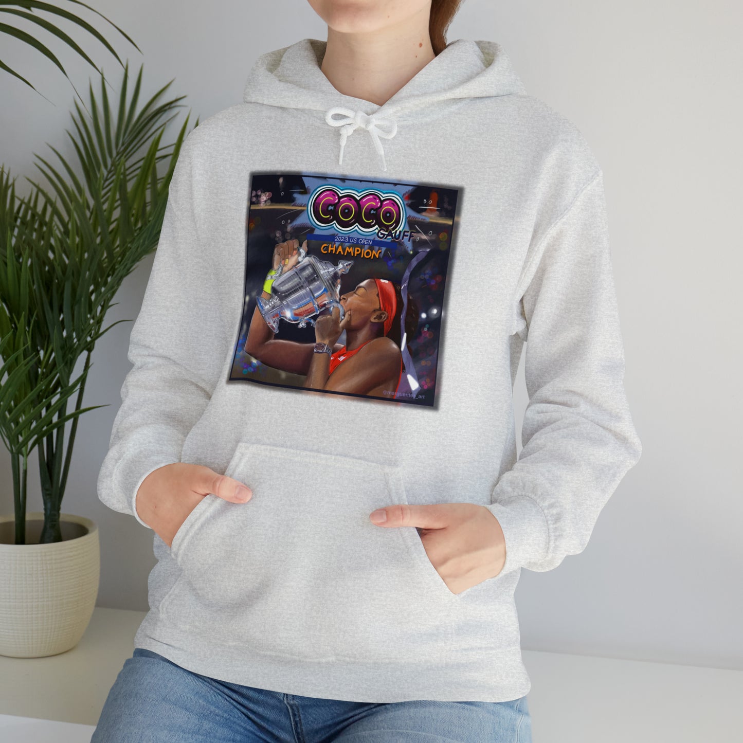 Celebrating Tennis Champ Coco Gauff Unisex Hoodie