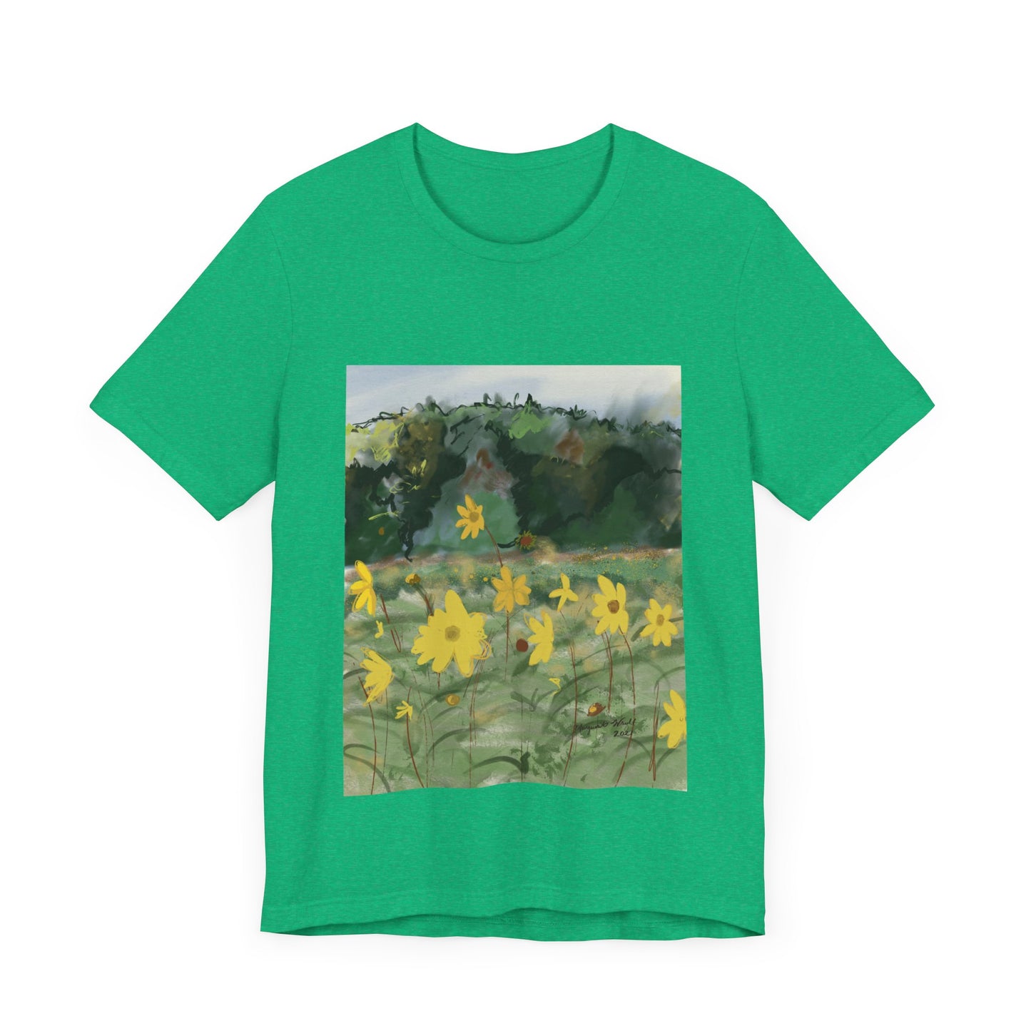 Yellow Flowers Tee Unisex Jersey Short Sleeve Tee