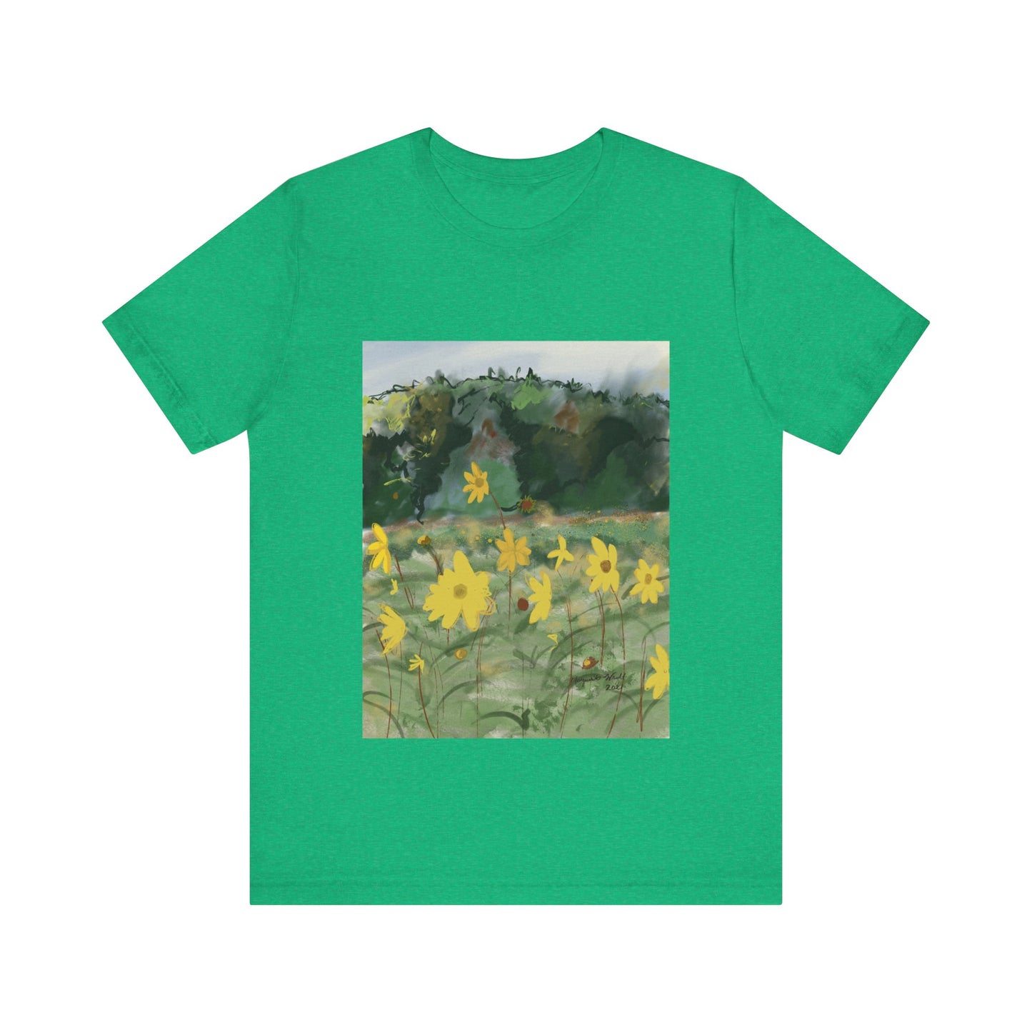 Yellow Flowers Tee Unisex Jersey Short Sleeve Tee