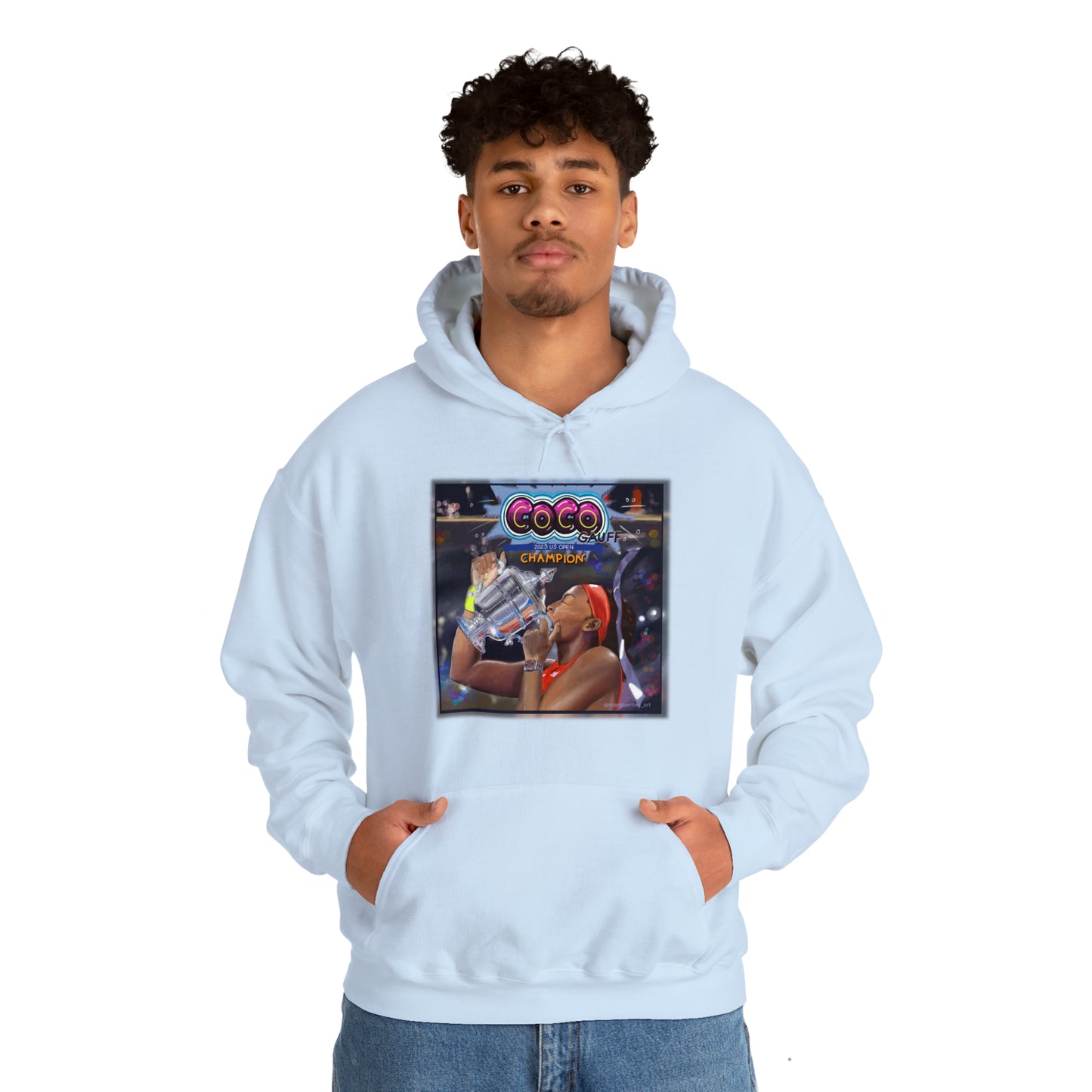 Celebrating Tennis Champ Coco Gauff Unisex Hoodie