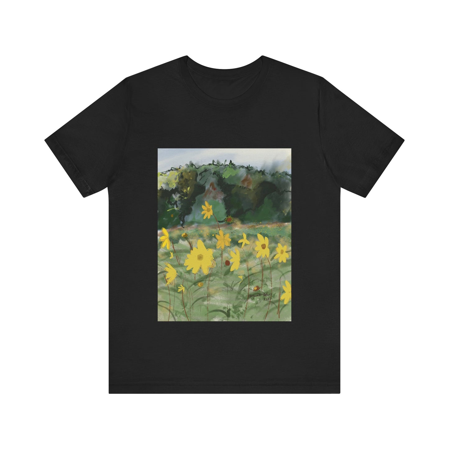 Yellow Flowers Tee Unisex Jersey Short Sleeve Tee