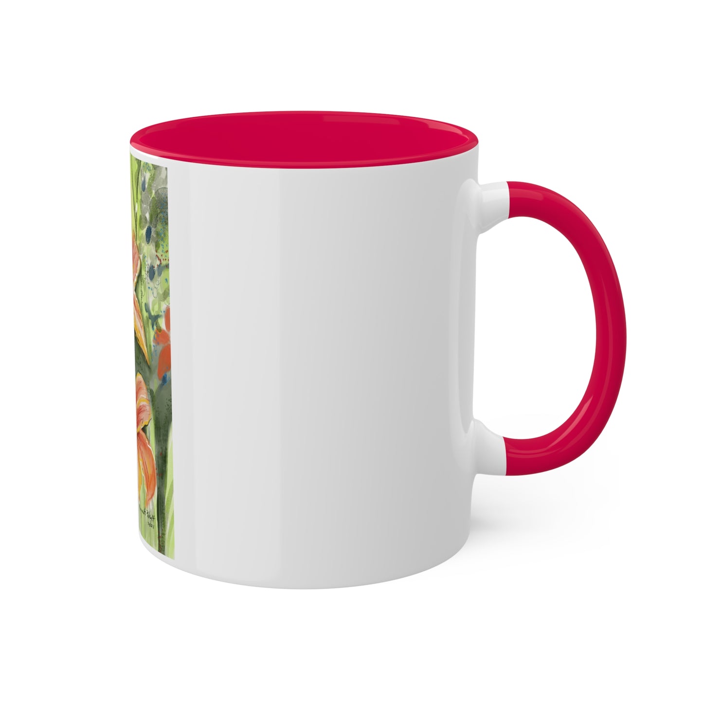 Orange Wild flowers Mugs, 11oz