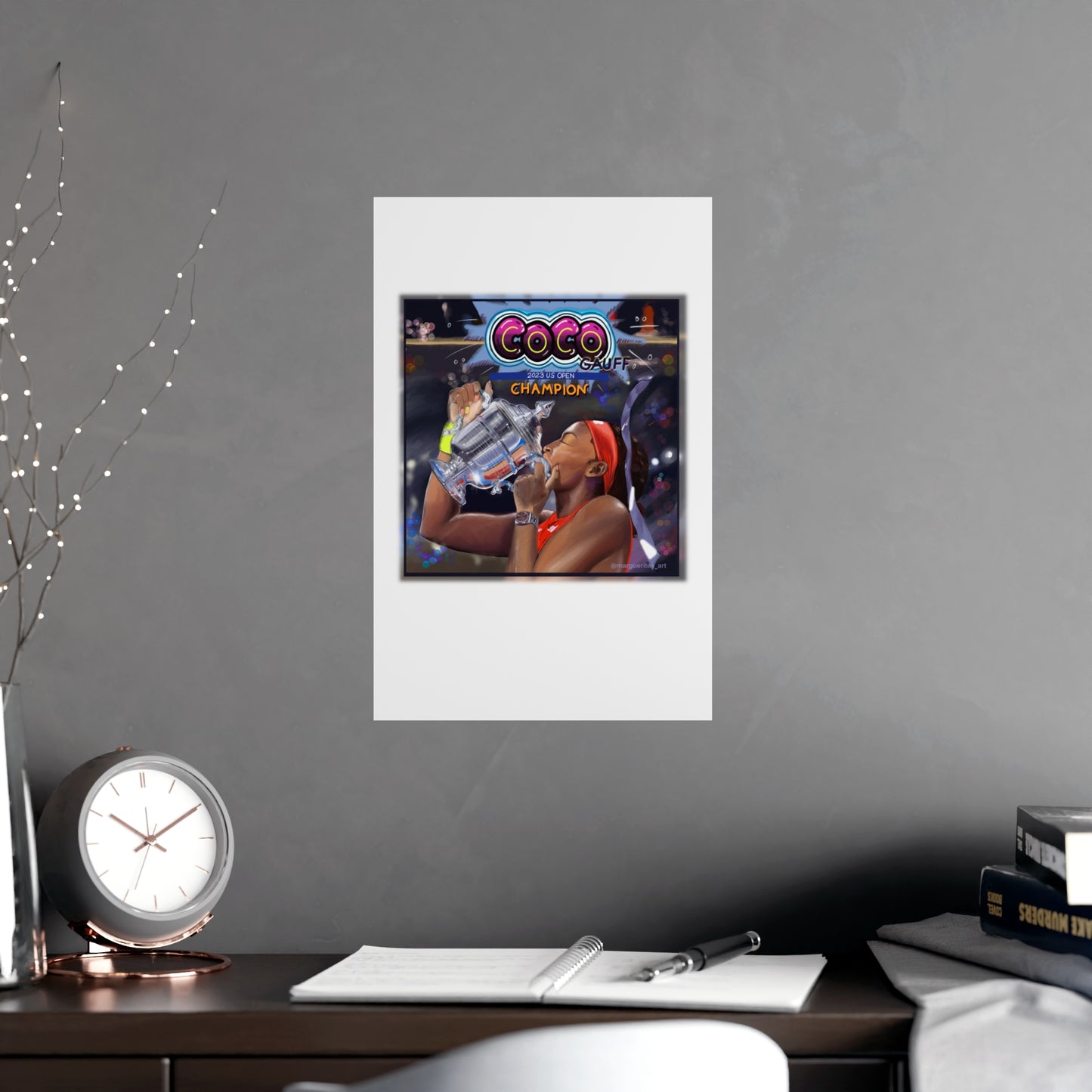 Celebrating CoCo - Tennis Champ Matte Posters