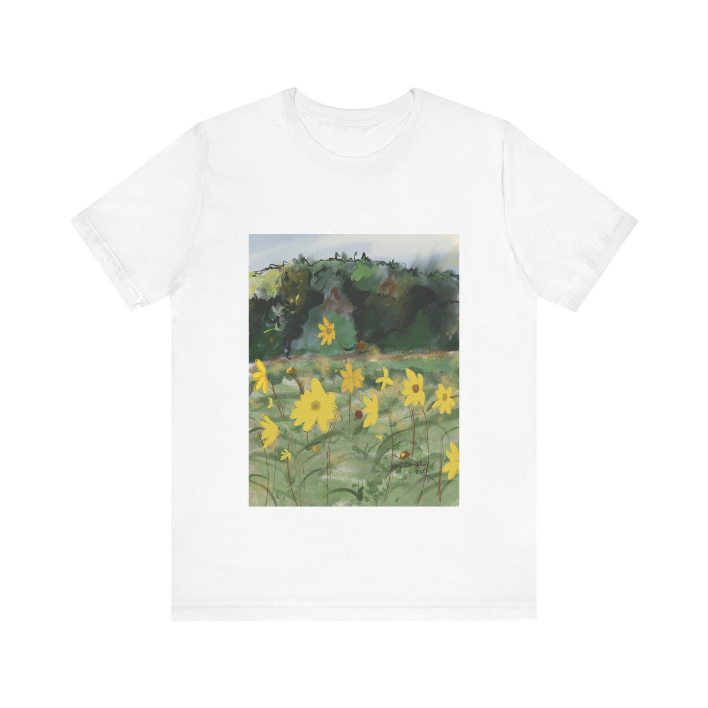Yellow Flowers Tee Unisex Jersey Short Sleeve Tee