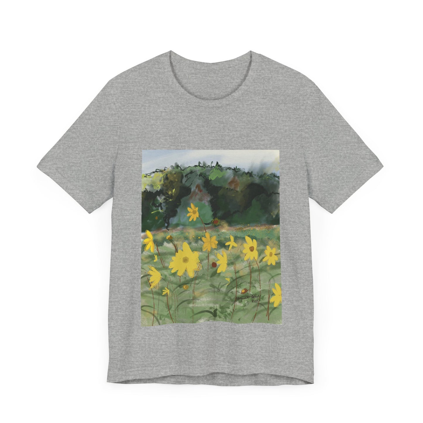 Yellow Flowers Tee Unisex Jersey Short Sleeve Tee