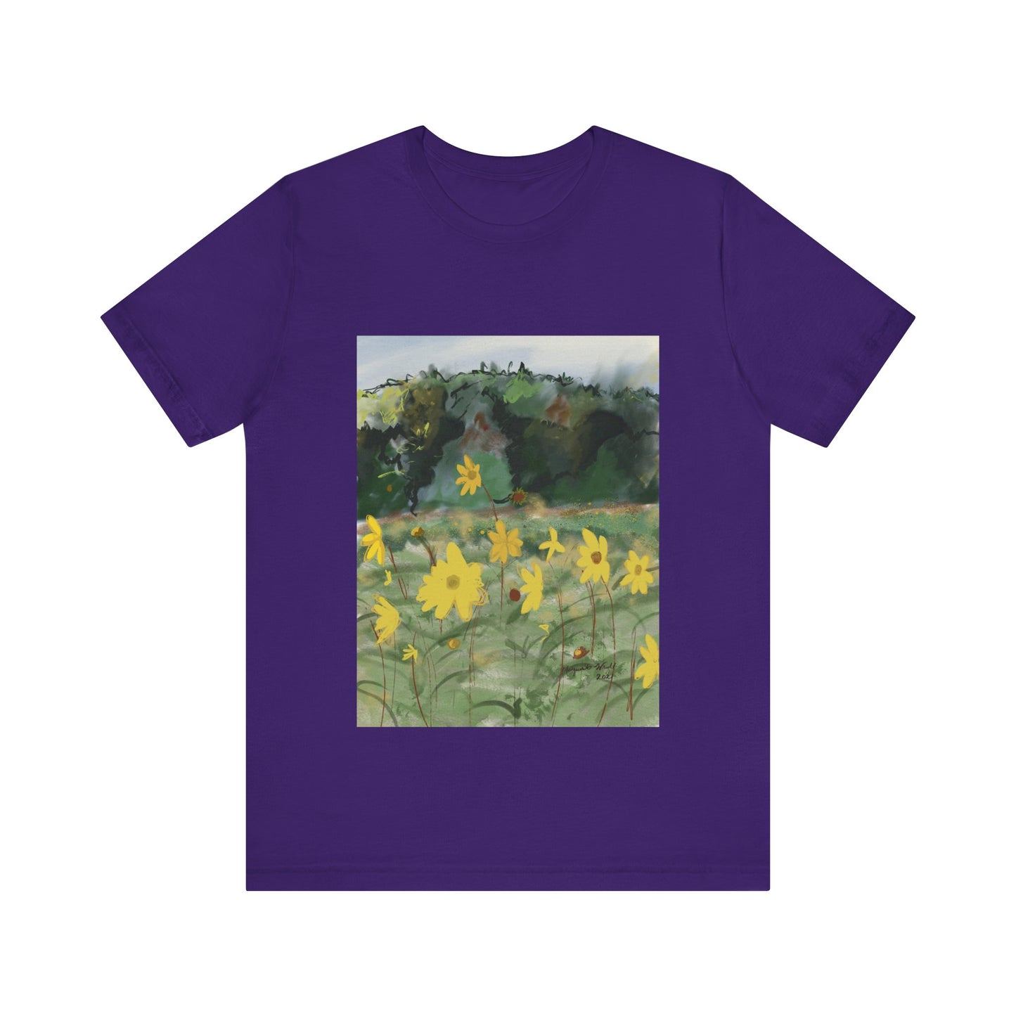 Yellow Flowers Tee Unisex Jersey Short Sleeve Tee