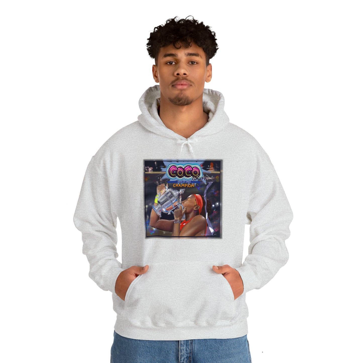 Celebrating Tennis Champ Coco Gauff Unisex Hoodie
