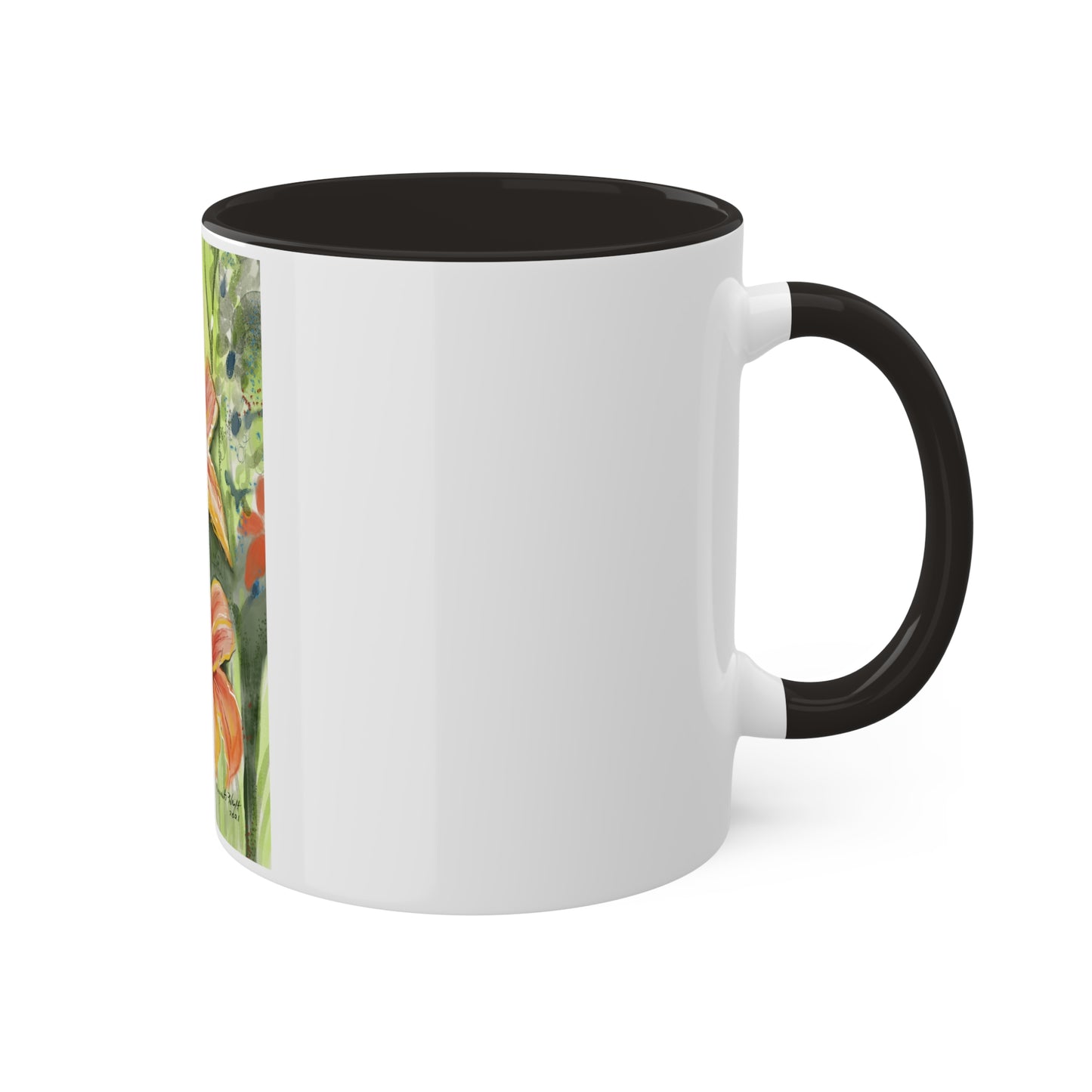 Orange Wild flowers Mugs, 11oz