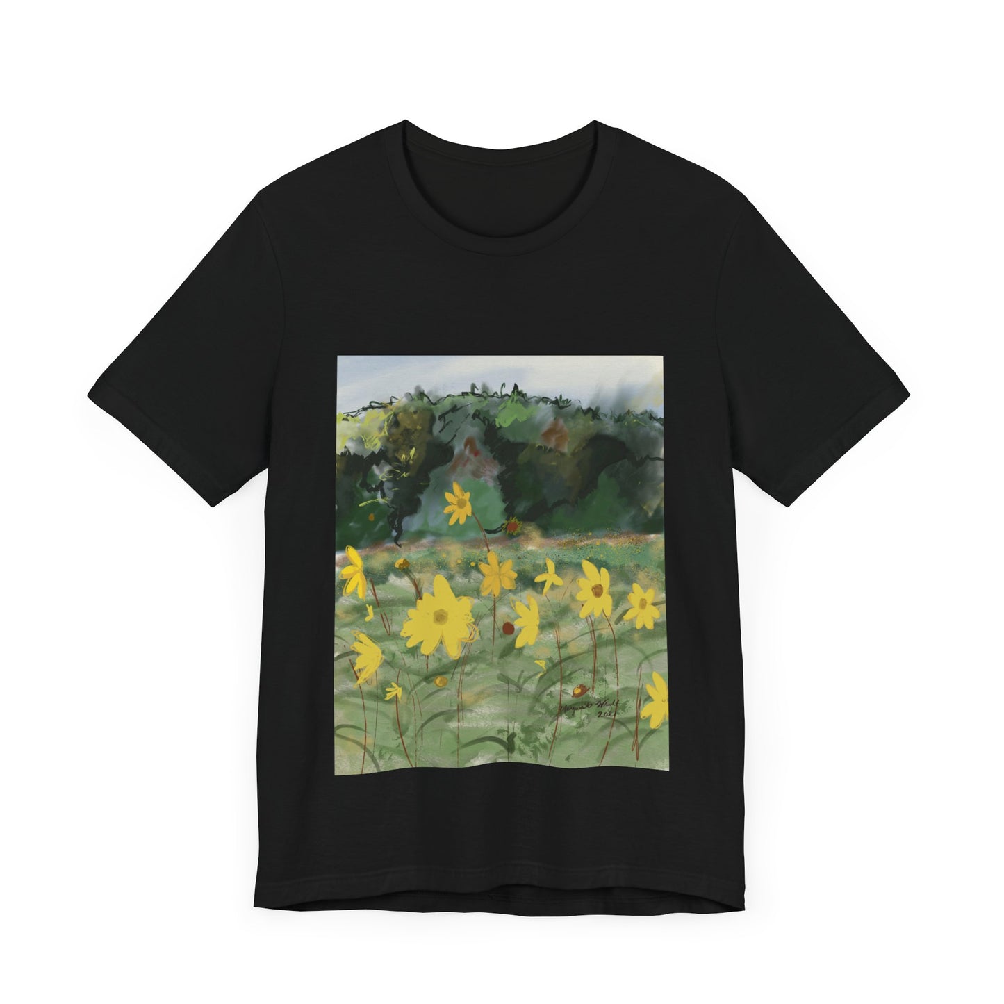 Yellow Flowers Tee Unisex Jersey Short Sleeve Tee
