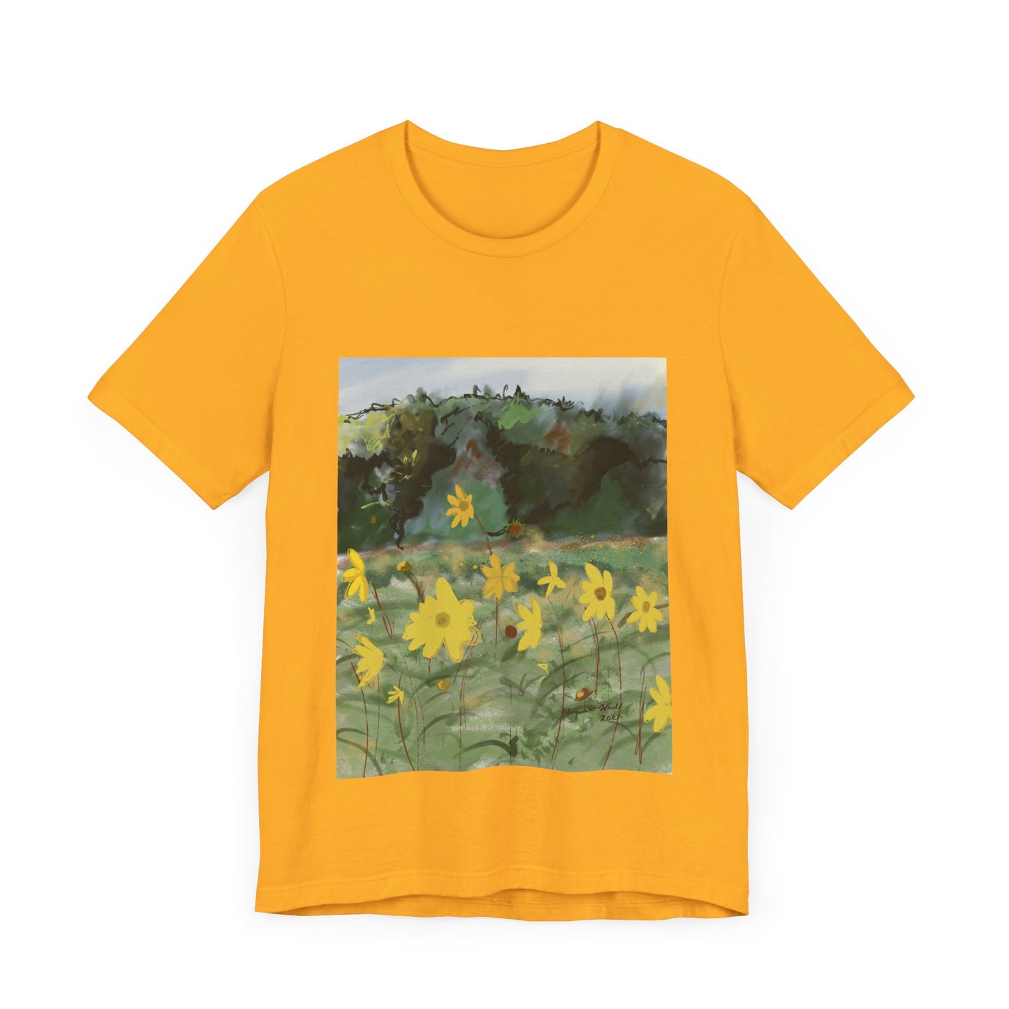 Yellow Flowers Tee Unisex Jersey Short Sleeve Tee