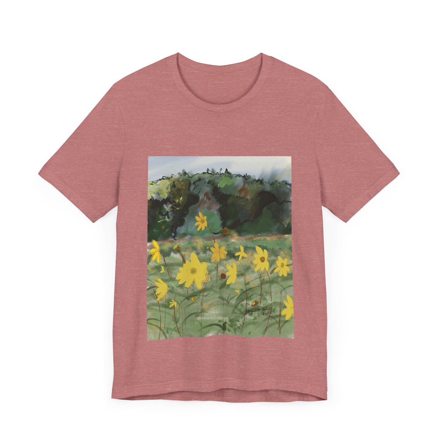 Yellow Flowers Tee Unisex Jersey Short Sleeve Tee