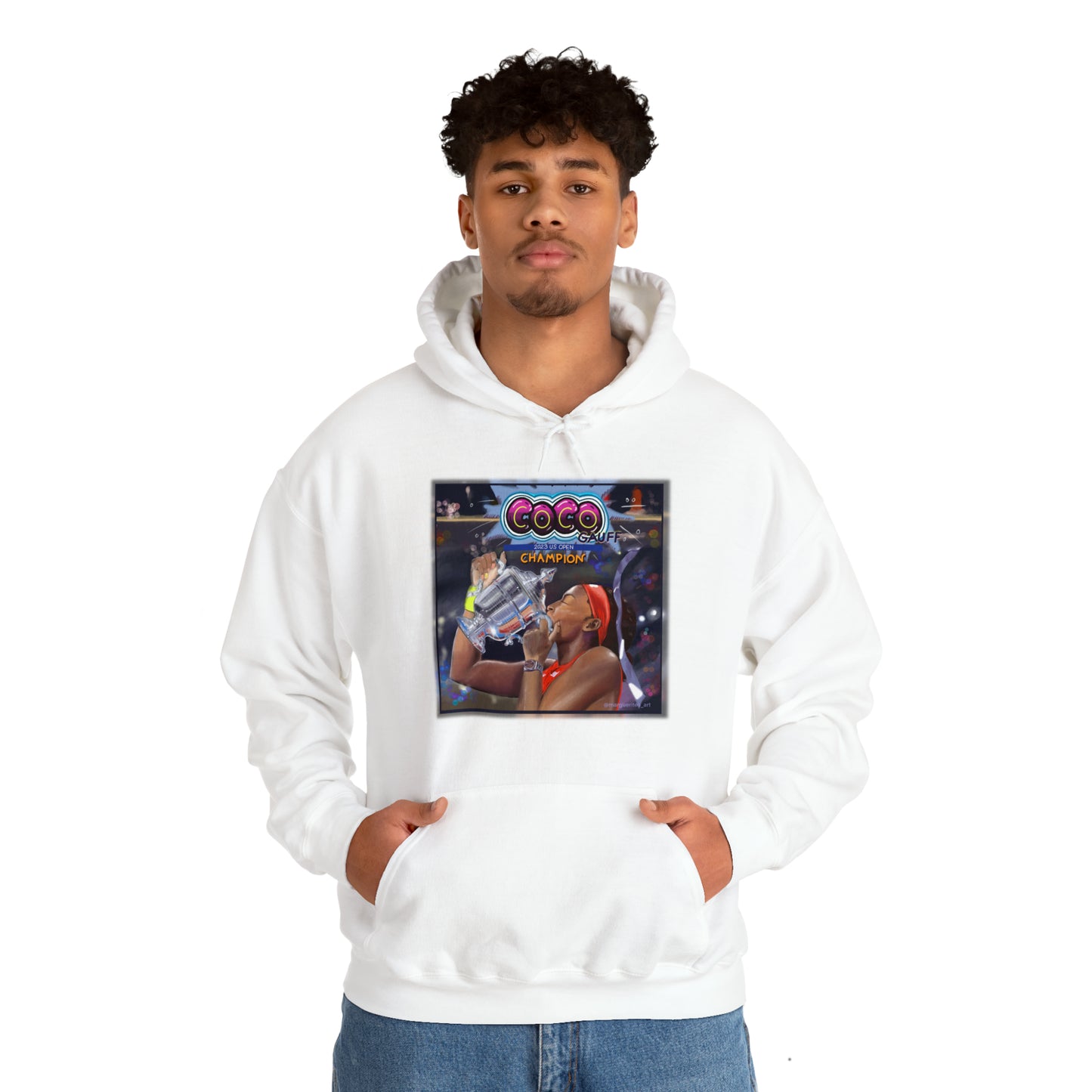 Celebrating Tennis Champ Coco Gauff Unisex Hoodie