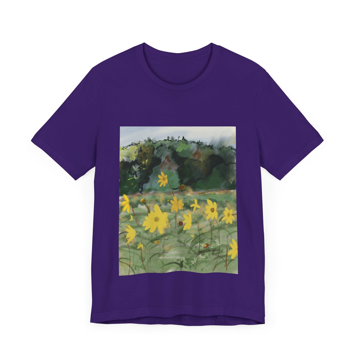 Yellow Flowers Tee Unisex Jersey Short Sleeve Tee