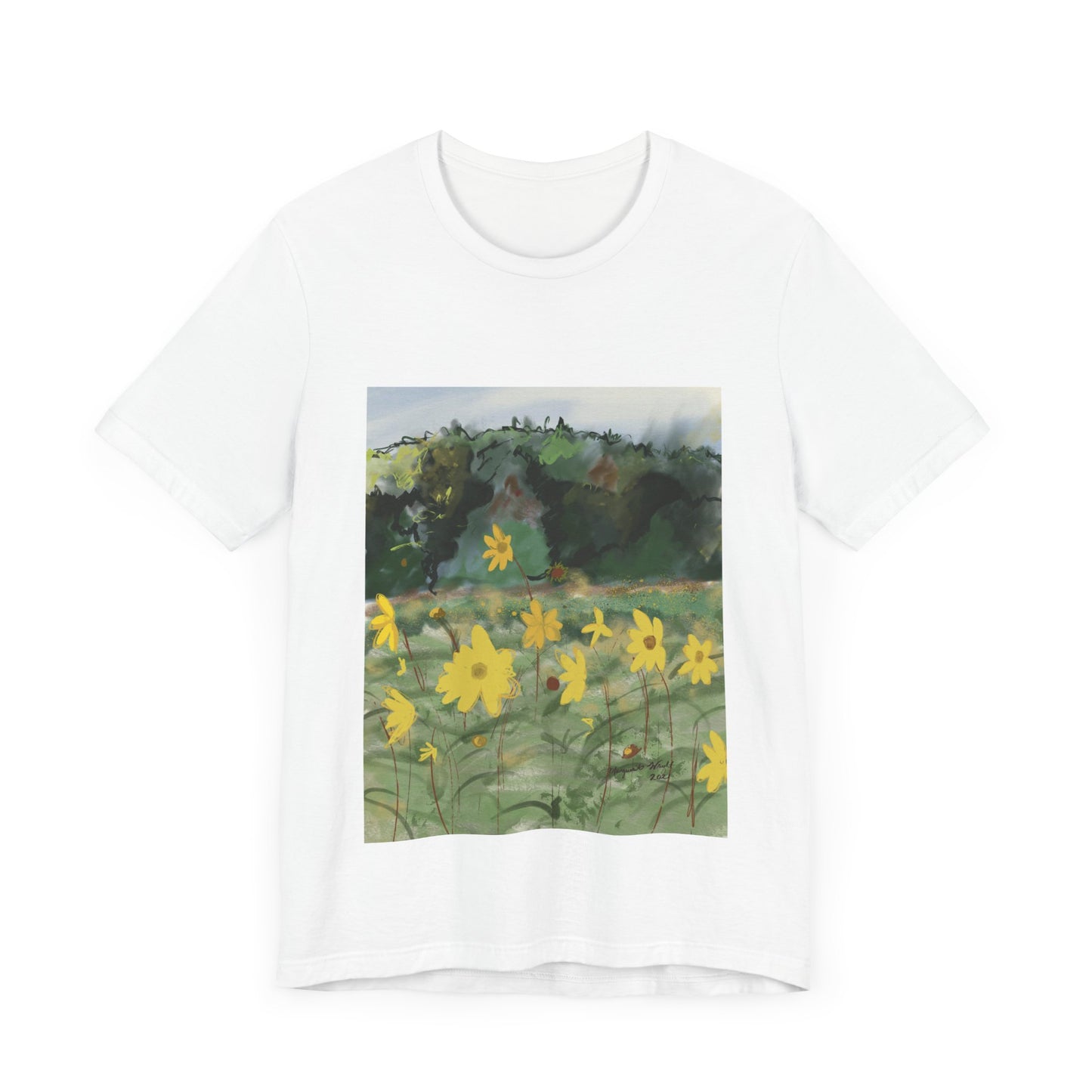 Yellow Flowers Tee Unisex Jersey Short Sleeve Tee