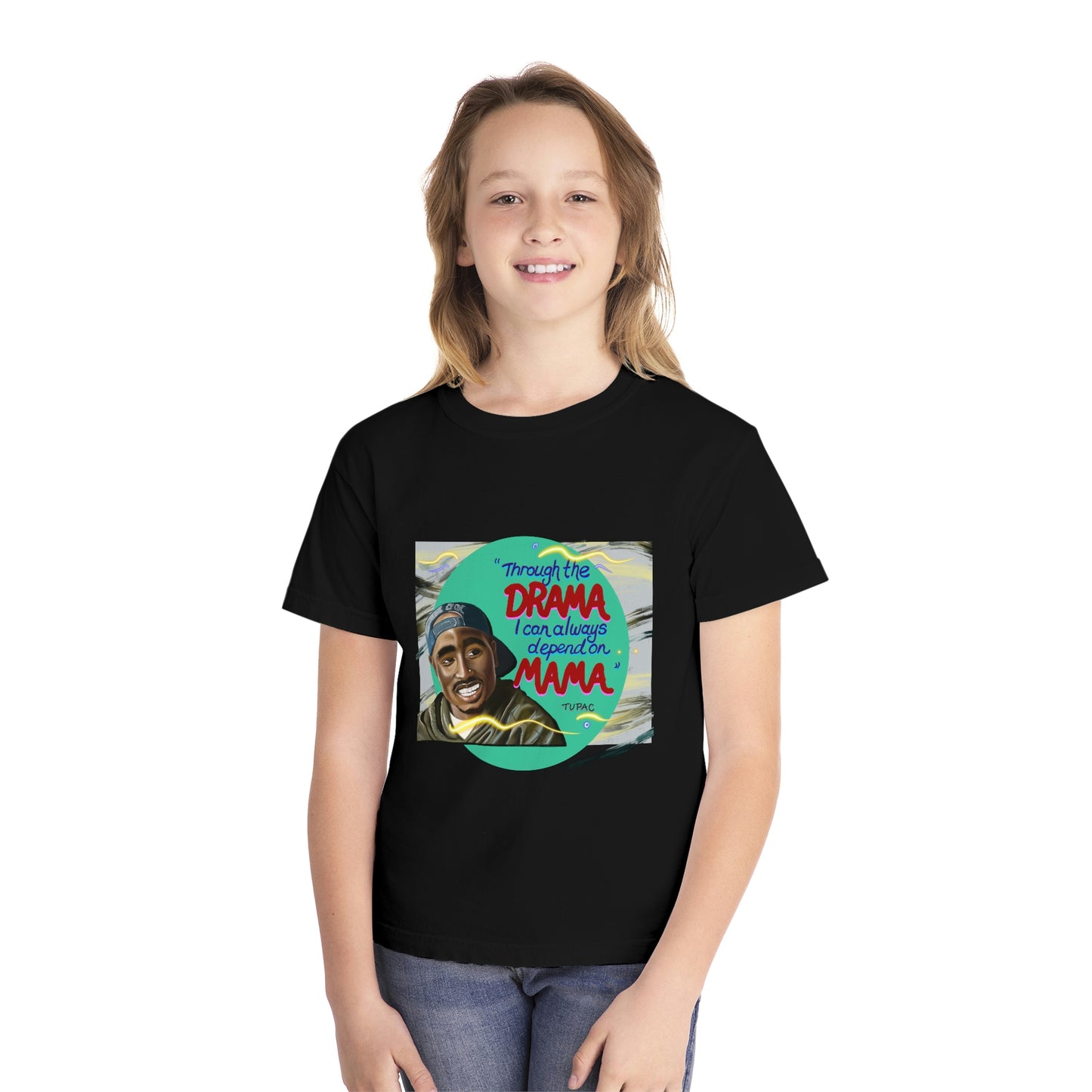 Tupac - Mama shirt - Youth Mid-weight Tee