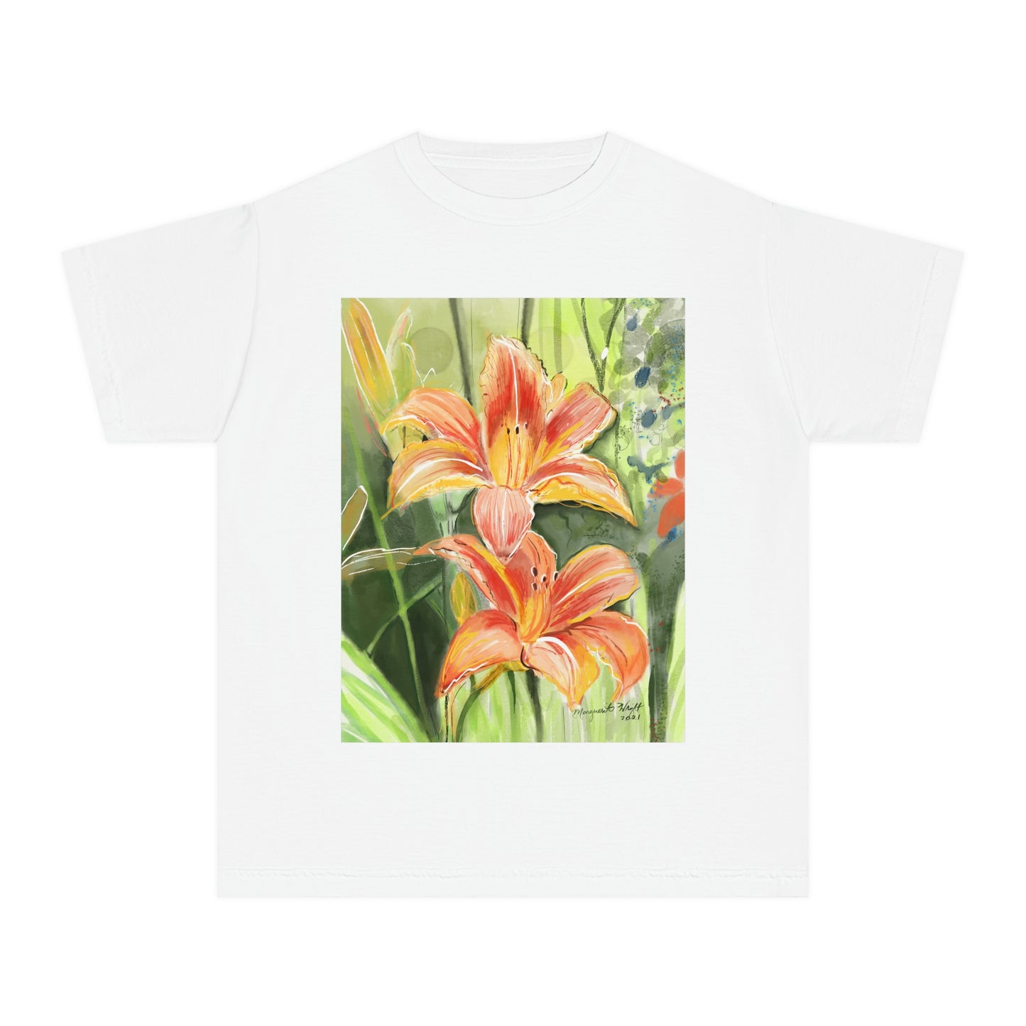 Wild Orange Flowers- Youth Midweight Tee