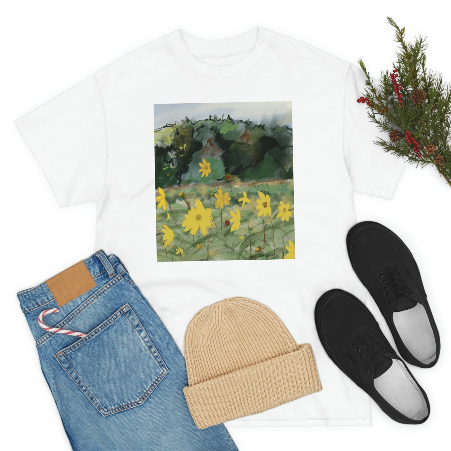 Yellow wild flower Tee