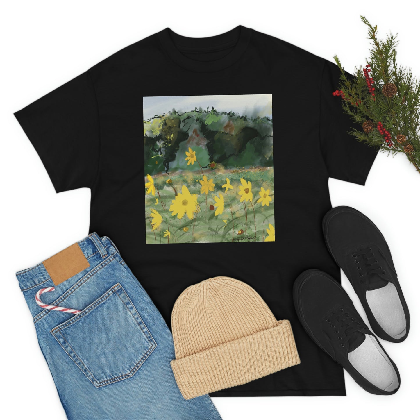 Yellow wild flower Tee