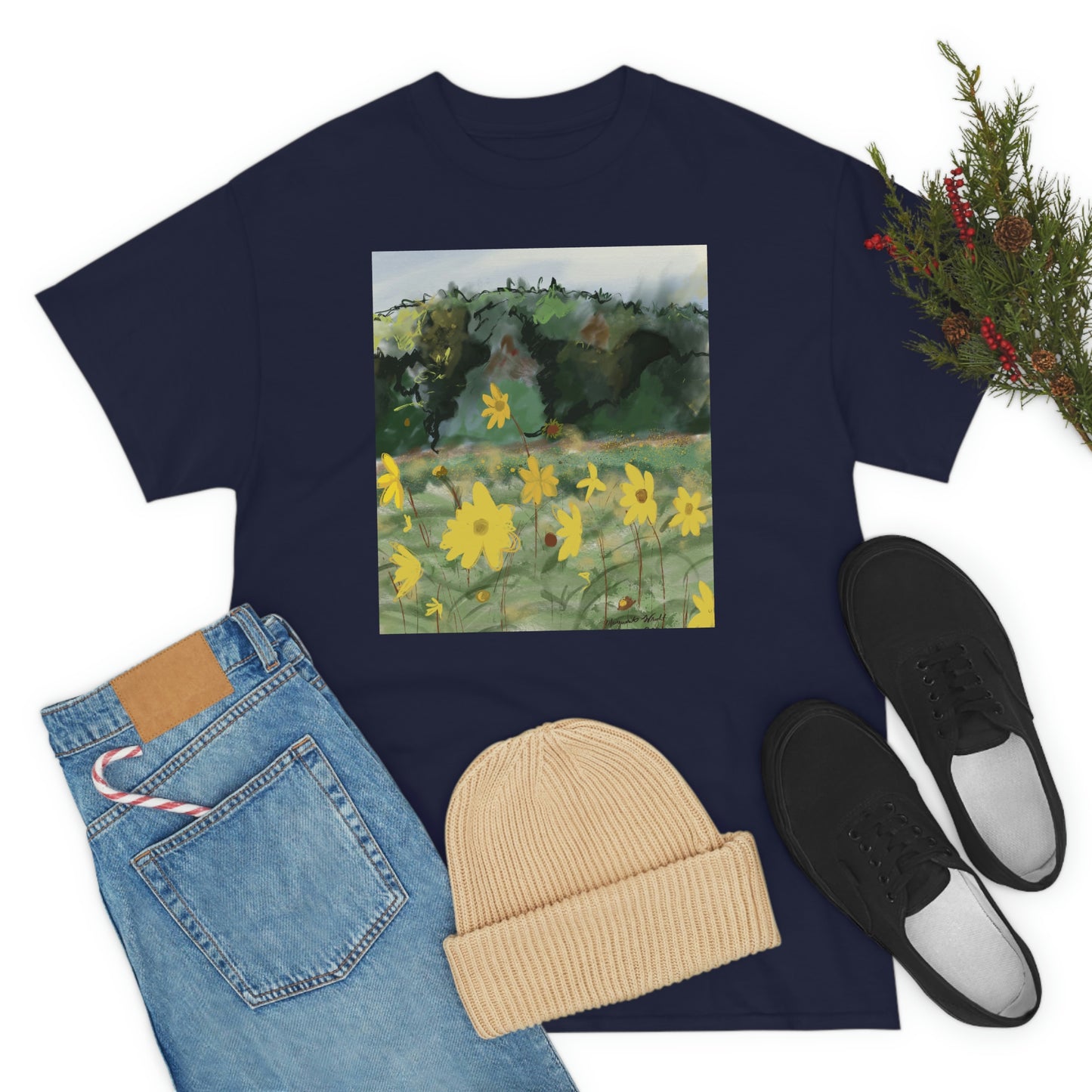 Yellow wild flower Tee