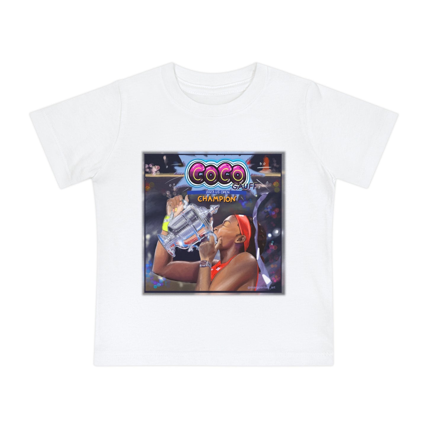 Celebrating Tennis Champ Coco Gauff - Baby Short Sleeve T-Shirt
