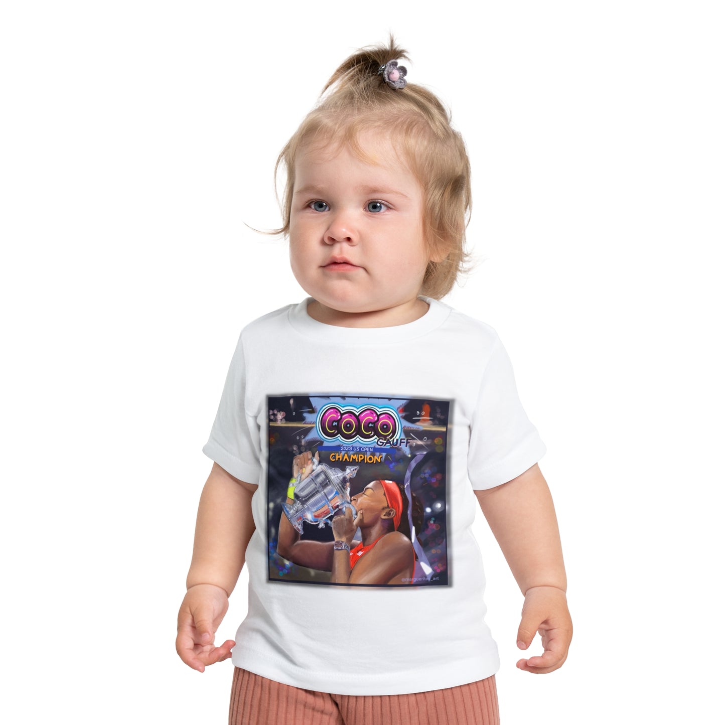 Celebrating Tennis Champ Coco Gauff - Baby Short Sleeve T-Shirt