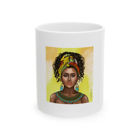 "Hey Queen" Ceramic Mug, (11oz)