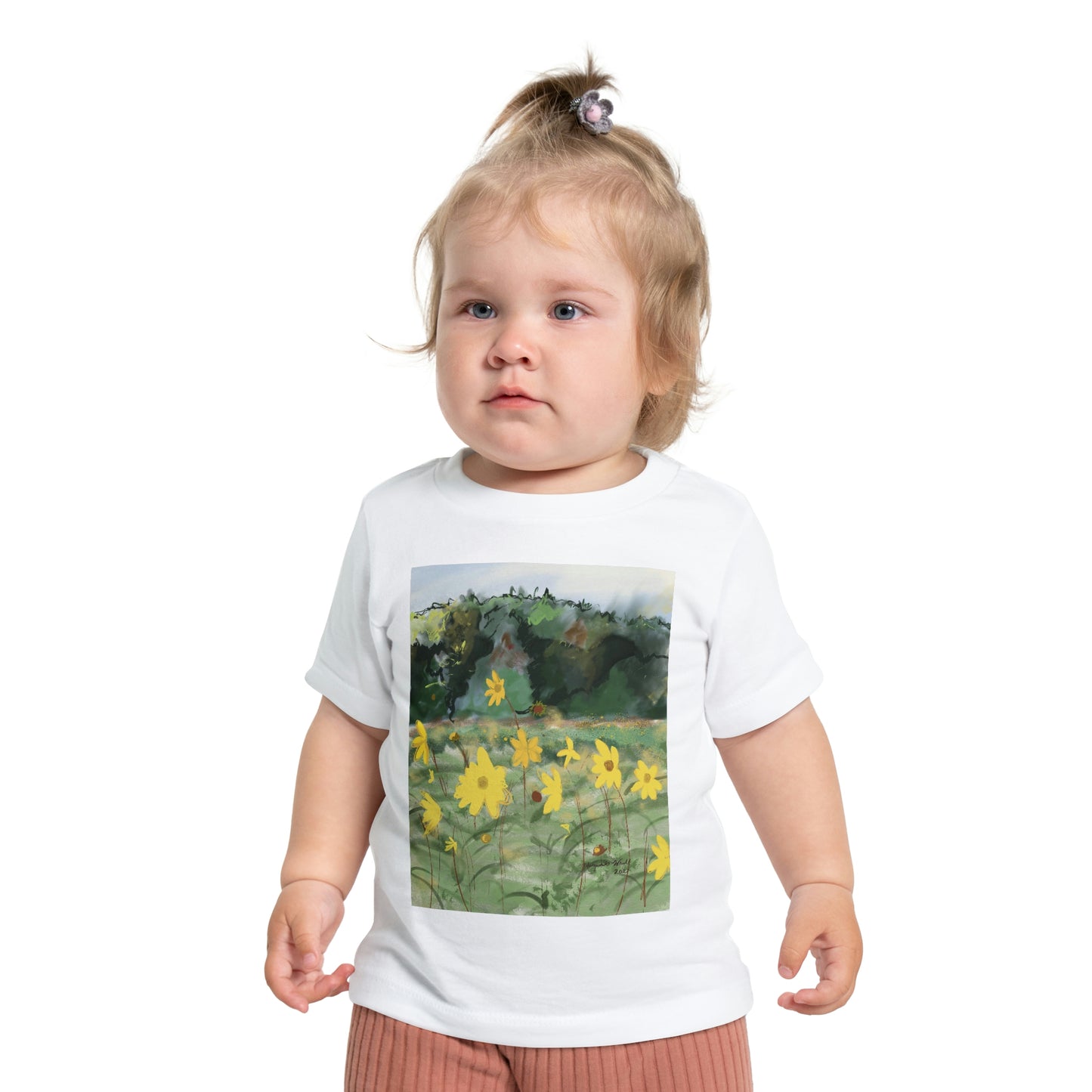 Yellow wild flowers - Baby Short Sleeve T-Shirt
