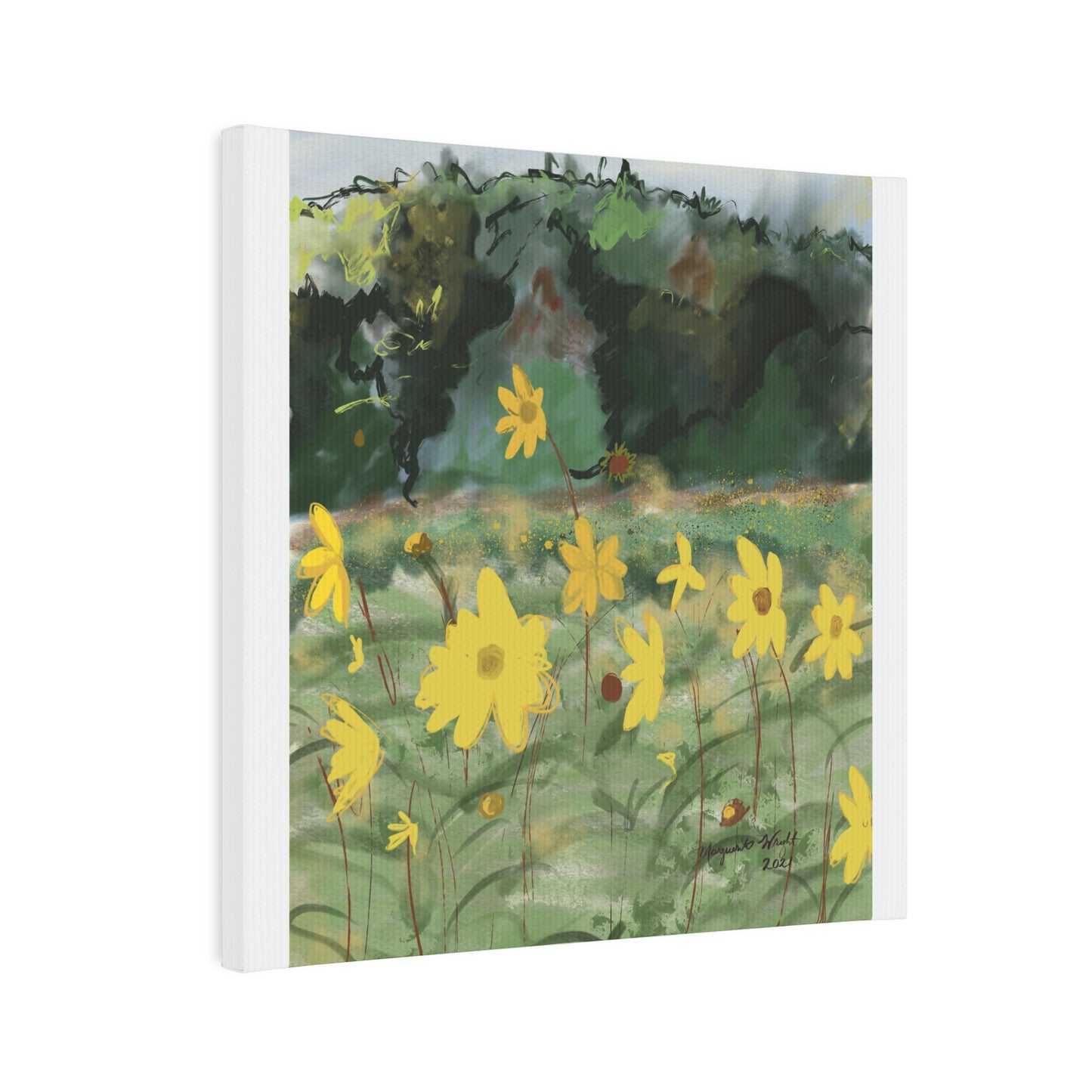 Yellow Wild flowers - Canvas Art