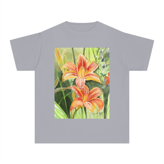 Wild Orange Flowers- Youth Midweight Tee